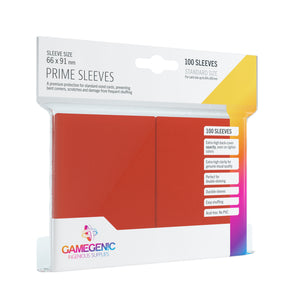 GG Prime Sleeves - Red - Standard (66 x 91 mm)