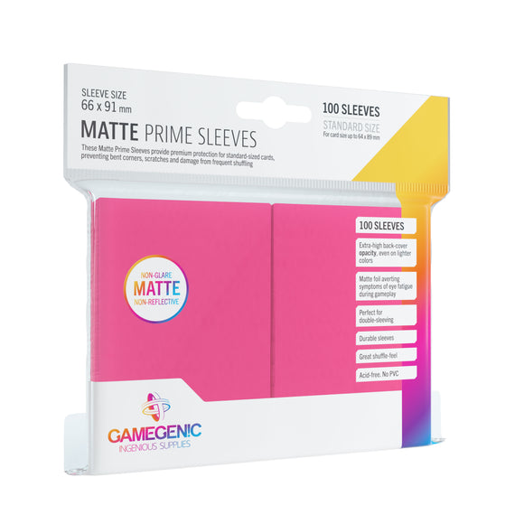 GG Matte Prime Sleeves - Pink - Standard (66 x 91 mm)