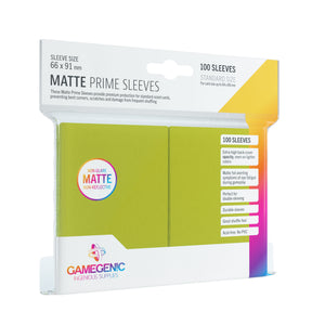 GG Matte Prime Sleeves - Lime - Standard (66 x 91 mm)