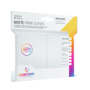 GG Matte Prime Sleeves - White - Standard (66 x 91 mm)