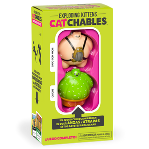 Exploding Kittens Catchables 2-Pack 2 Gato con michi y Catcus